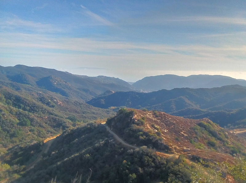 Under those clouds in the distance is the Pacific Ocean!